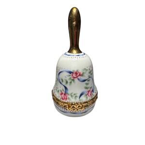 This is a Lefton Bell Shaped Porcelain Trinket Box